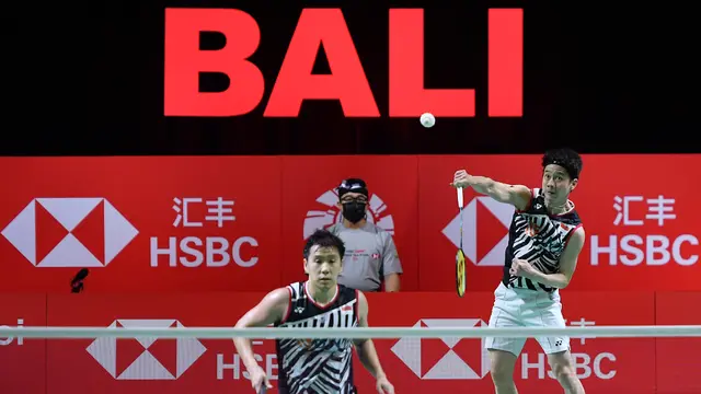 Foto: Kalahkan Pasangan Emas Olimpiade Tokyo 2020, Ini Dia Aksi Minions yang Berhasil Melaju ke Babak Final BWF World Tour Finals 2021