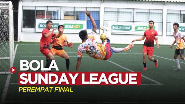 Berita video serunya laga-laga perempat final Bola Sunday League yang rampung digelar pada Minggu (28/8/2022).