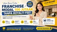 Bisnis Franchise F&B 100 Juta Tanpa Royalti