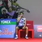 Atlet Bulu Tangkis Indonesia, Jonatan Christie tengah minum Le Minerale untuk memenuhi kebutuhan mineral tubuh. (Dok. Istimewa).