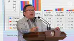 Menteri PPN/Kepala Bappenas, Bambang Brodjonegoro memberi paparan dalam Dialog Nasional II Pembangunan Ibu Kota Negara, di Jakarta, Rabu (26/6/2019). Rencana pemindahan ibu kota dari Jakarta terus digodok pemerintah, bahkan anggaran untuk dana pemindahan sudah disiapkan. (Liputan6.com/Angga Yuniar)