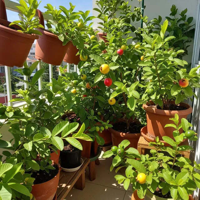 Tanaman Buah Mini untuk Balkon yang Terkena Sinar Matahari Penuh (Image by Gemini AI)