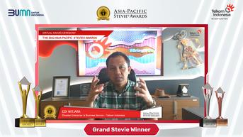 Membanggakan! Telkom Dinobatkan Jadi The 2022 Grand Stevie Award for Organization of The Year