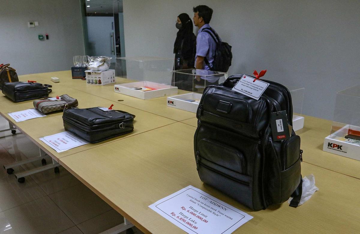 KPK Lelang Barang Rampasan Korupsi