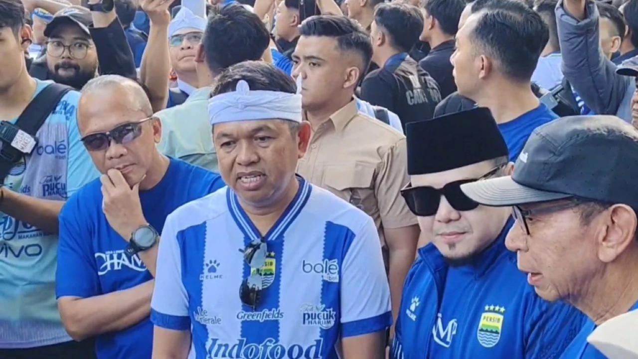 Pawai kemenangan Persib di Bandung