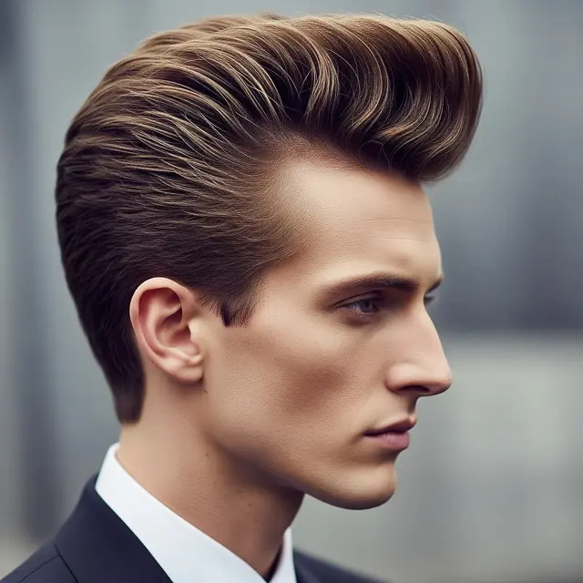 Model Cukur Rambut Pria Muka Panjang yang Bikin Proporsional (Image by Gemini AI)