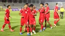 Dua menit kemudian atau pada menit ke-54, timnas Indonesia U-20 menambah keunggulan lewat aksi Figo Dennis (7). (Liputan6.com/Angga Yuniar)