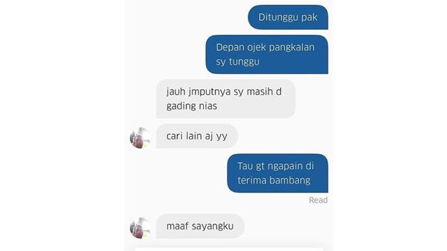 Chat Iseng 5 Driver Ojol saat Terima Orderan Ini Bikin Geregetan
