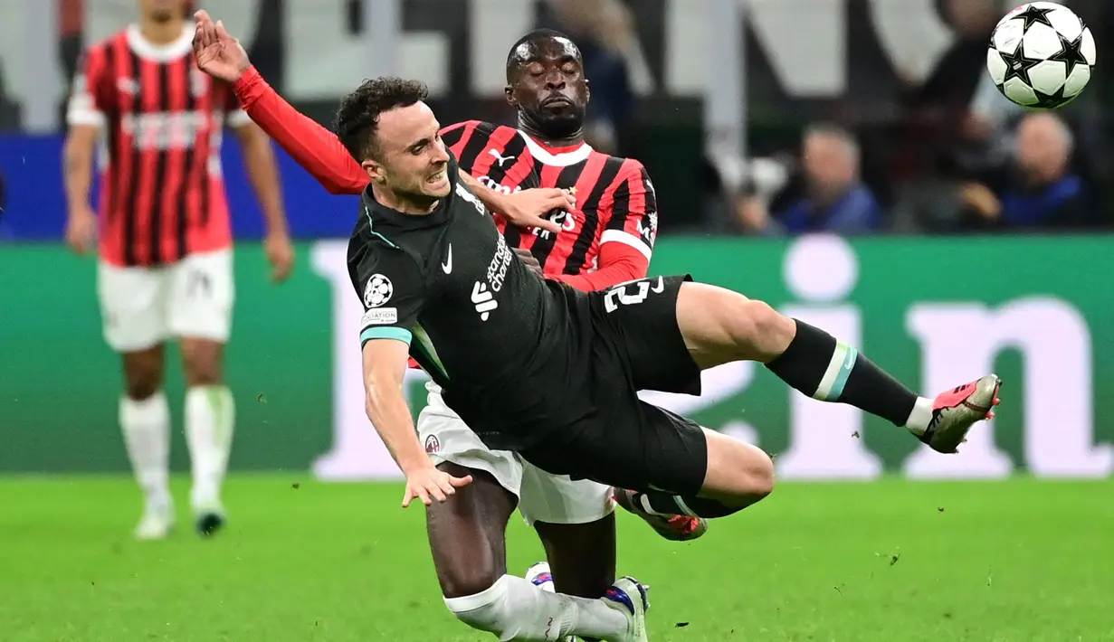 Tertinggal satu gol, Liverpool bangkit dan mengejar ketertinggalan. (PIERO CRUCIATTI/AFP)