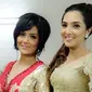 Aurel bersama ibu kandung Krisdayanti, dan ibu sambung Ashanty