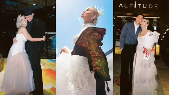 3 Beda Pesona Agnez Mo dalam Balutan Gaun Pengantin yang Berbeda, Mana yang Jadi Favoritmu?