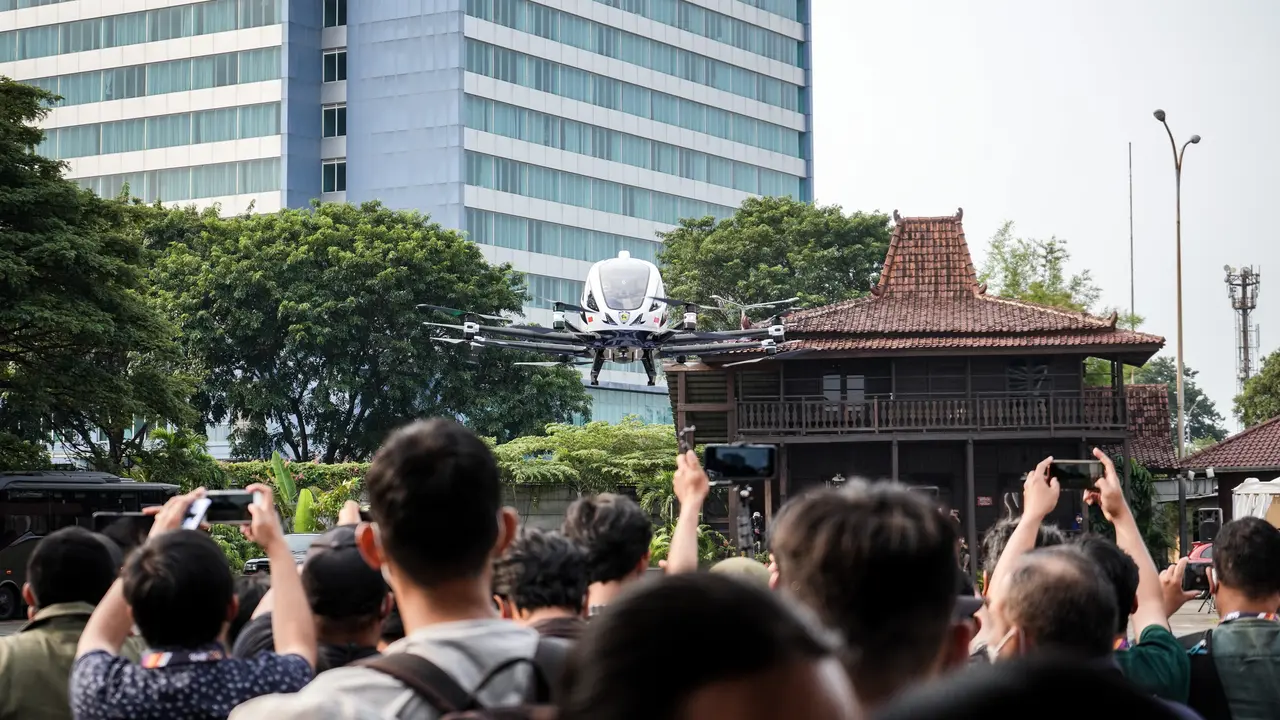 Taksi Terbang Ehang 216 Siap Mengudara di Ibu Kota Baru (Ist)