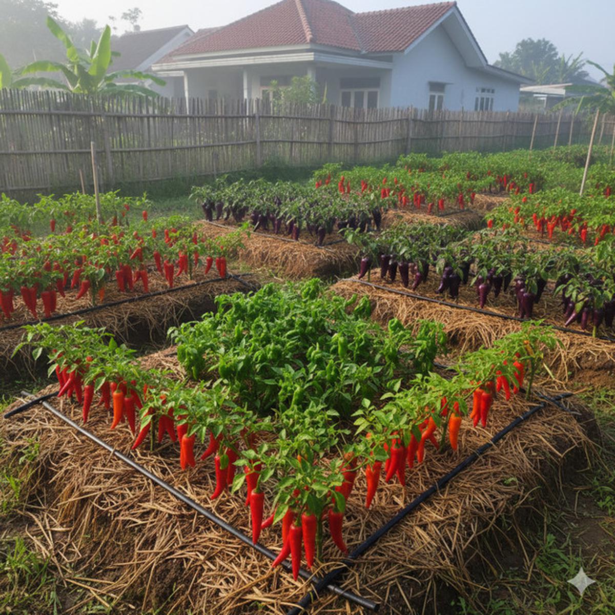 6 Ide Kebun Cabai Campuran Jenis di Satu Lahan, Solusi Lahan Terbatas Nan Produktif