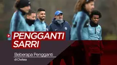 Berita video tentang beberapa pelatih yang berpeluang menggantikan Maurizio Sarri di Chelsea.