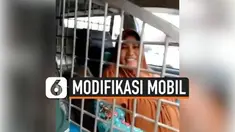 Seorang Ibu yang merupakan driver online di Palembang, Sumatera Selatan, memodifikasi mobilnya dengan menggunakan kerangkeng besi di bagian jok supir. Ini untuk menghindari tindak kejahatan.