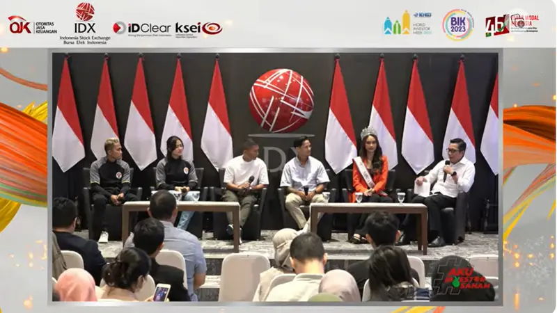 Sejumlah atlet berbagi cerita mengenai karier dan investasi saat acara CMSE 2023 dalam dikusi Inspirational Talk: Berinvestasi untuk Berprestasi, Sabtu (28/10/2023). (Foto: tangkapan layar dari youtube Indonesia Stock Exchange)