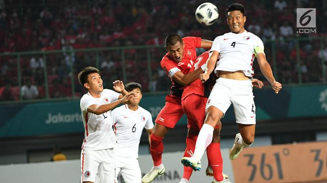 Aksi Pemain Indonesia Saat Kalahkan Hong Kong 3-1