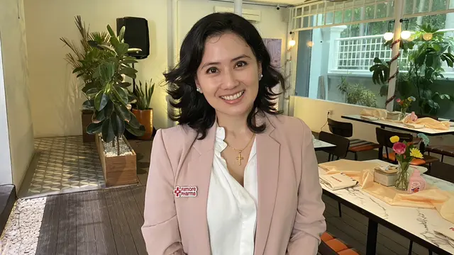 Dr. Raumanen Lingkan, SpOG, saat ditemui di Filmore Pharma Konferensi Pers - Laundry Lab - Deterjen Yang Aman Untuk Hormon dan Kesehatan Perempuan, Menteng, Jakarta Pusat, Kamis, 7 Desember 2023.