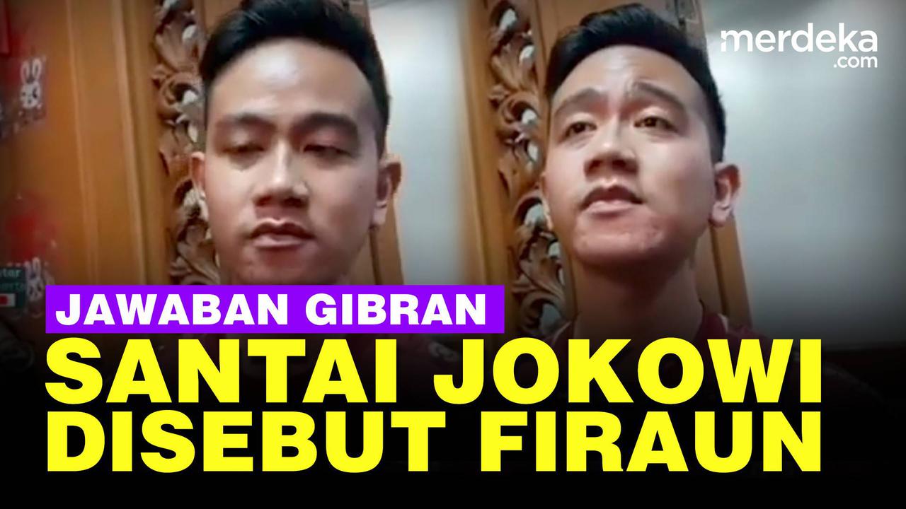 VIDEO: Komentar Santai Gibran Soal Jokowi Disebut Firaun