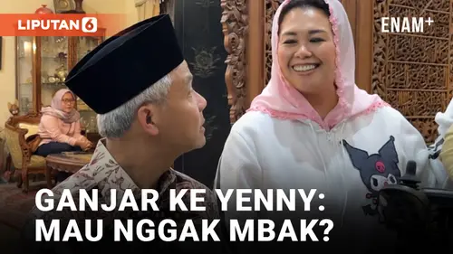 VIDEO: Ganjar Pranowo Bercanda Ajak Yenny Wahid Jadi Cawapresnya di Pemilu 2024