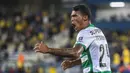 Pedro Porro. Hingga saat ini bek kanan berusia 22 tahun yang mulai musim 2020/2021 memperkuat Sporting Lisbon masih merupakan pemain milik Manchester City. Statusnya hanya sebagai pemain pinjaman bersama Sporting. Sebelumnya ia sempat pula dipinjamkan ke Real Valladoild. (AFP/Carlos Costa)