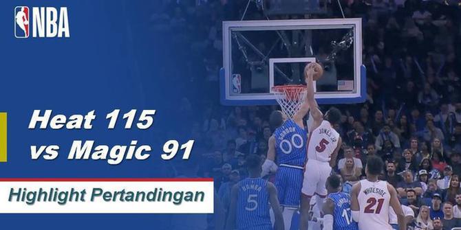 Cuplikan Hasil Pertandingan NBA : Heat 115 vs Magic 91