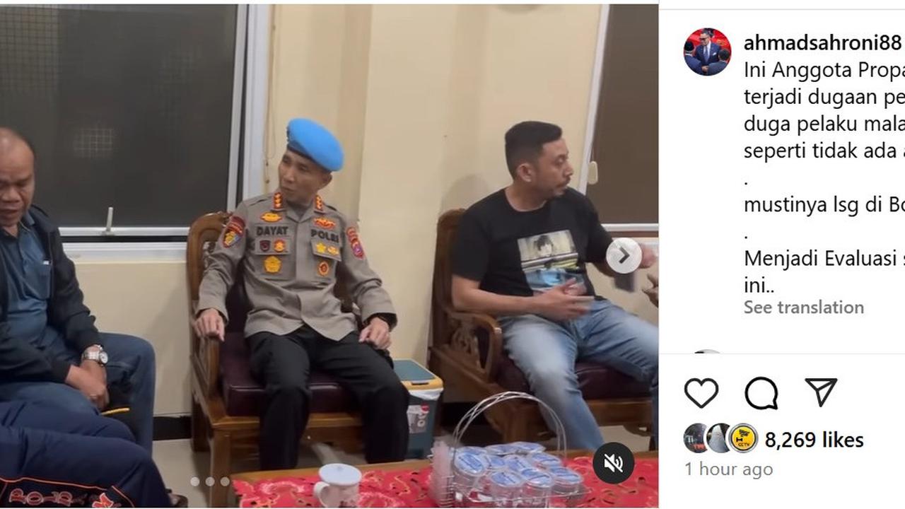 Kelakuan Propam Tangani Pejabat Polda Sumbar Tembak Mati Kasat Bikin Geram Sahroni: Mestinya Langsung Diborgol!