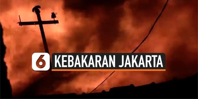 VIDEO: Kebakaran Belasan Rumah di Menteng Setiabudi