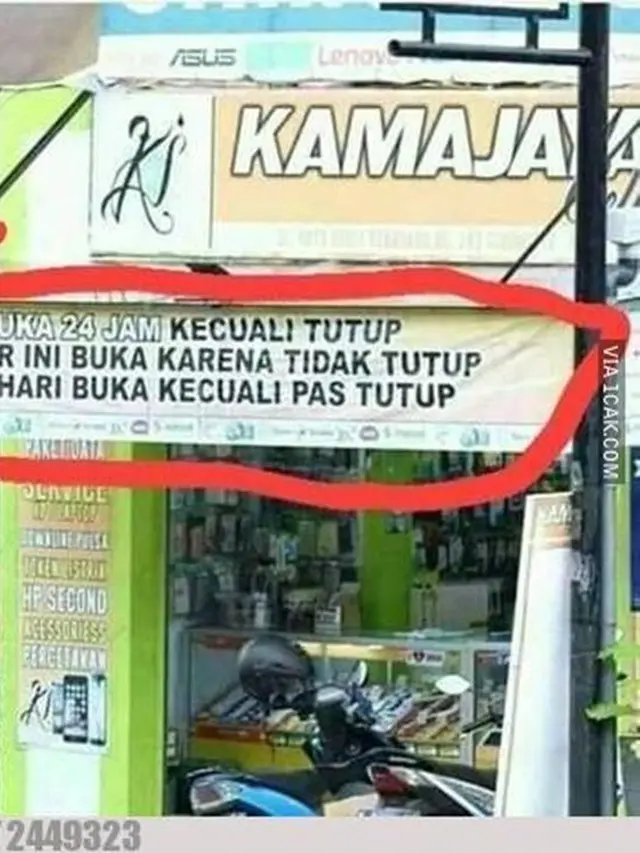 6 Pemberitahuan Toko Tutup Ini Alasannya Nyeleneh, Kocak