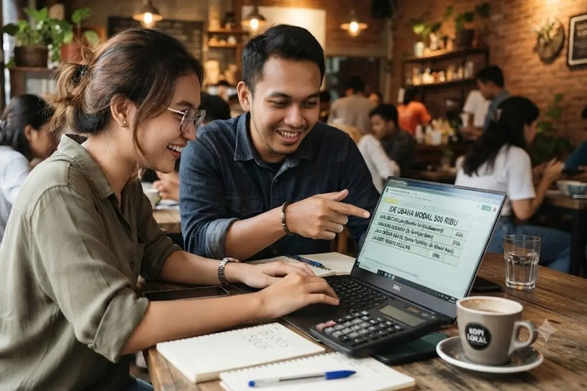 Ide Usaha Modal 500 Ribu (AI Generated)