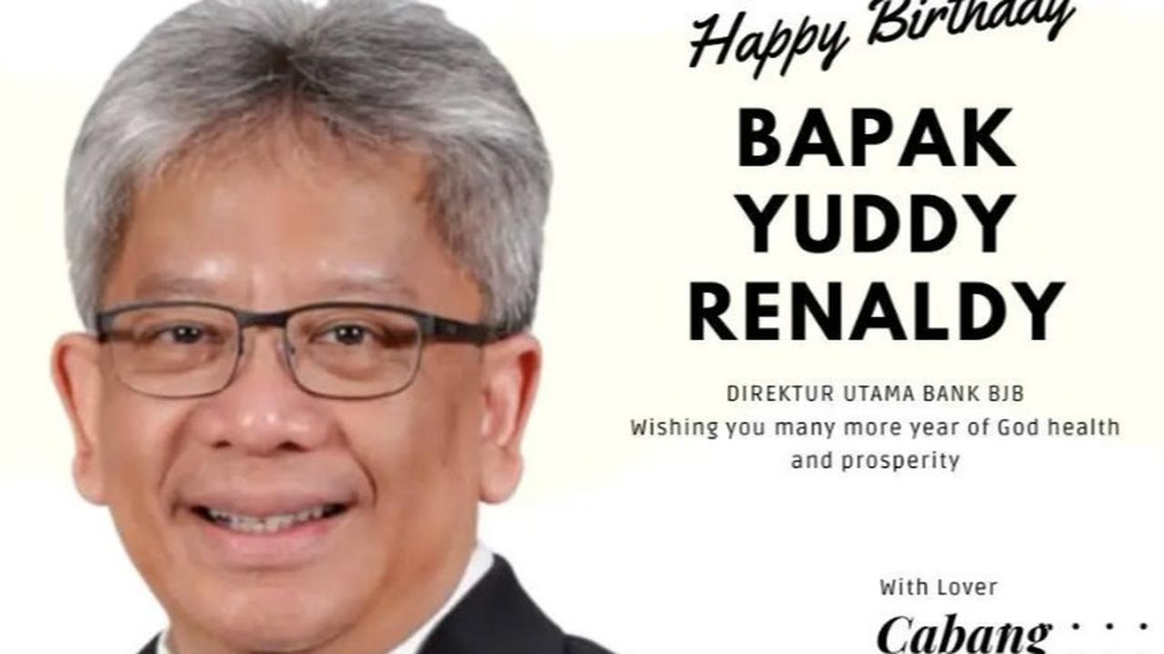 Mantan Direktur Utama Bank BJB Yuddy Renald (YR)