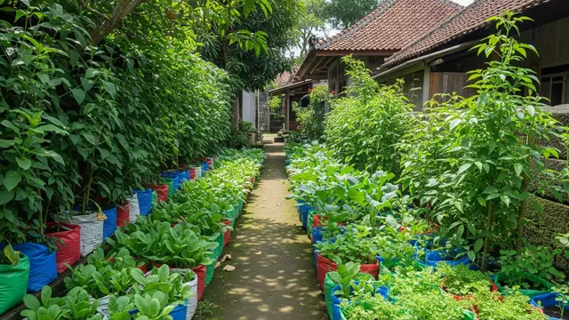 Desain Kebun Rumah di Gang Sempit Tapi Tetap Hijau