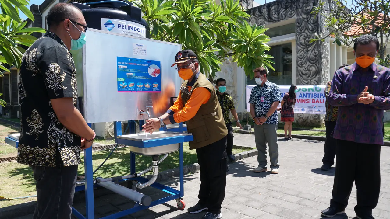Tanggap Covid-19 di Provinsi Bali, Pelindo III Bentuk Posko dan Siapkan Fasilitas Sanitasi