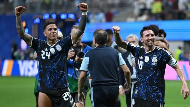 Enzo Fernandez dan Lionel Messi