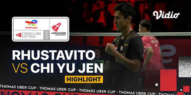 VIDEO Piala Thomas 2020: Shesar Hiren Rhustavito Kembali Jadi Penentu Kemenangan! Indonesia Taklukkan Chinese Taipei 3-2