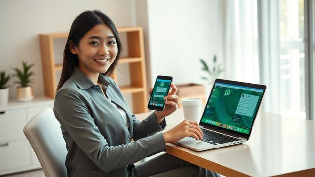 cara menautkan perangkat whatsapp ke hp lain