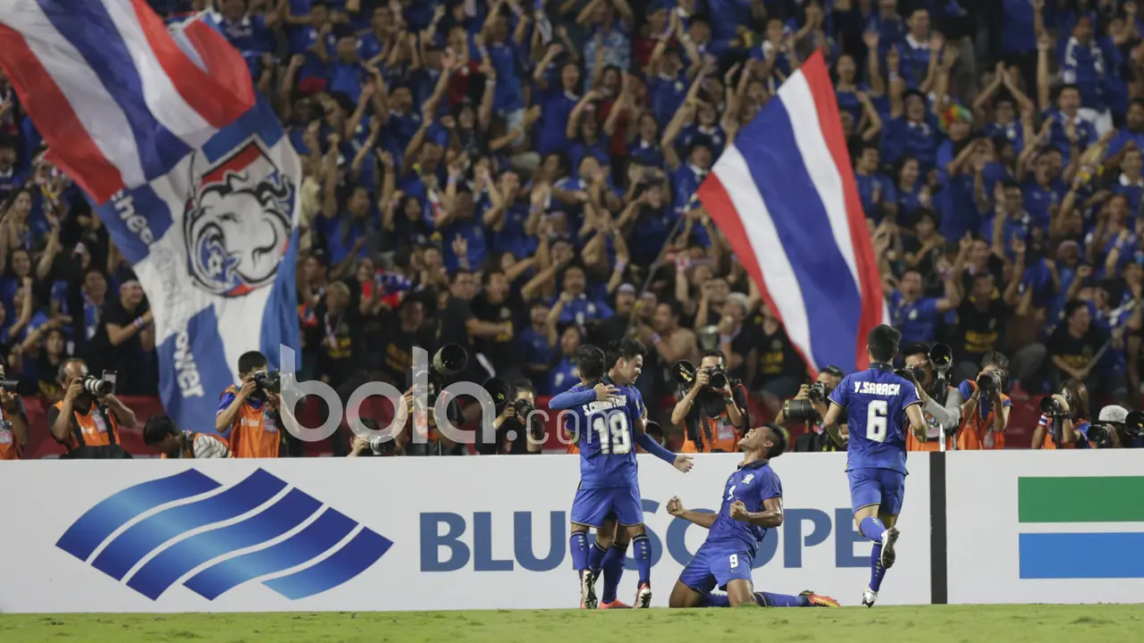 Selebrasi Timnas Thailand