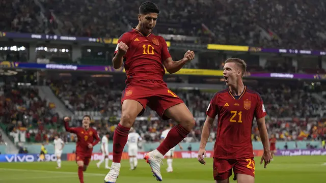 Piala Dunia 2022, Spanyol Pesta Tujuh Gol ke Gawang Kosta Rika
