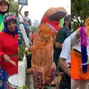 Kehebohan Tim Cheering Bakar Semangat Peserta Jakarta Running Festival 2026