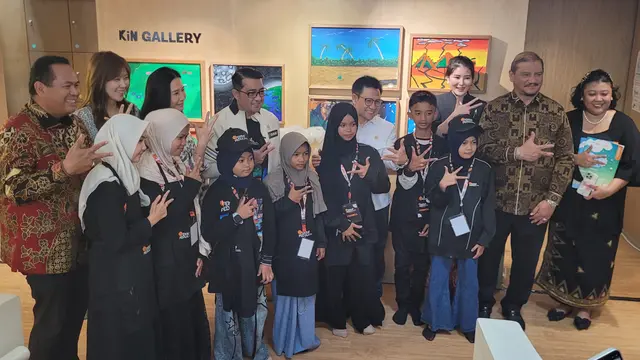 Menteri Ekonomi Kreatif/Kepala Badan Ekonomi Kreatif Teuku Riefky Harsya dalam showcase “Bukit Mimpi” di KiN Space, SCBD, Jakarta, Selasa (29/9/2026). (Liputan6.com/Dreyandra)