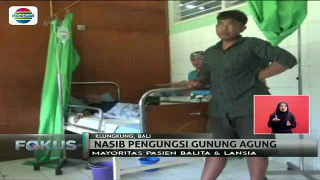 Sampai Saat Ini Tercatat 10 Pengungsi Gunung Agung Meninggal Dunia