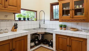 10 Inspirasi Dapur dengan Bak Cuci Piring Sudut yang Hemat Ruang dan Tidak Becek, Tak Perlu Pakai Keset