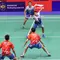 Ganda putra Indonesia&nbsp;Sabar Karyaman Gutama/Moh Reza Pahlevi Isfahani mengalahkan pasangan China Chen Bo Yang/Guo Ruo Han di babak 16 besar Hong Kong Open 2024. Sabar/Reza menang 21-14 dan 21-17 di Hong Kong Coliseum, Kamis (12/9/2024). (foto: PP PBSI)
&nbsp;&nbsp;