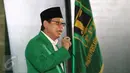 Ketua Umum PPP Djan Faridz membuka Rapat Koordinasi Nasional (Rakornas) PPP di Jakarta, Jumat (31/3). Rakornas yang dihadiri DPW dan DPC PPP se-Indonesia mengambil tema 'Bersatu Merajut Persatuan Untuk Meraih Kemenangan.' (Liputan6.com/Herman Zakharia)