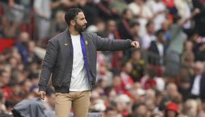 Ruben Amorim pada laga pekan ke-3 Premier League 2025/2026 antara Manchester United vs Burnley -&nbsp;AP Photo/Ian Hodgson