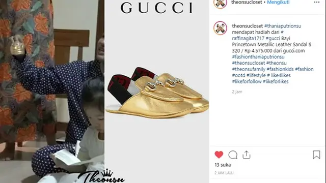 Meski Baru Lahir, Putri Ruben Onsu Ini Sudah Kenakan Barang-Barang Branded
