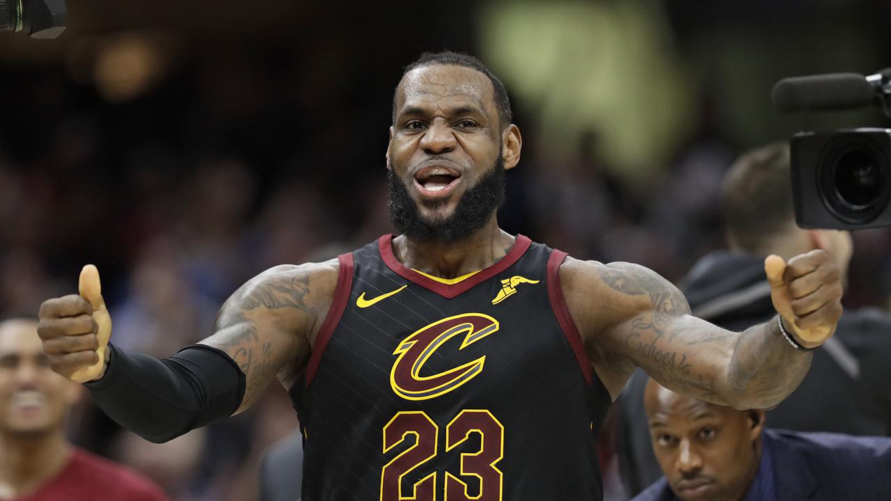 Selebrasi LeBron James