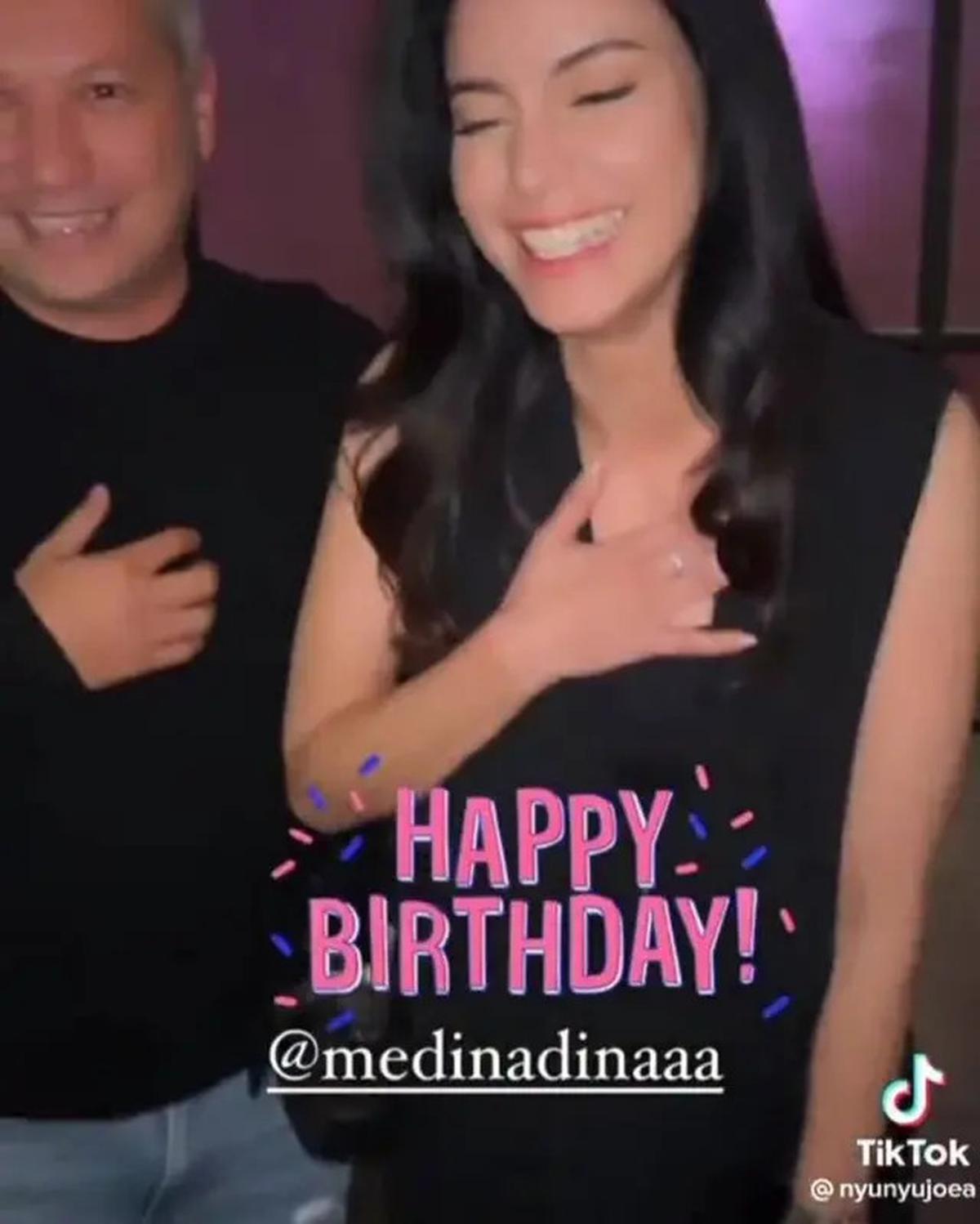 Potret Medina Dina bareng Gading Marten, Dikabarkan Dapat Restu dari Roy Marten