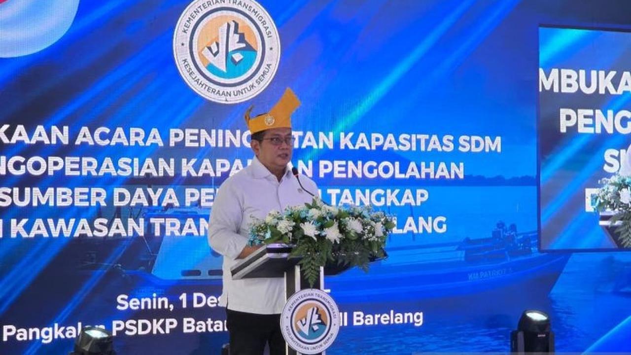 Wamentrans Usul Hibah Kapal Sitaan untuk Nelayan Transmigran Batam, Ganti Ditenggelamkan