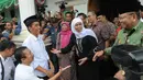 Kunjungan yang dilakukan pada Sabtu (03/05/14) bertujuan menunjuk Khofifah sebagai Juru Bicara (Jubir) dalam pencapresan Jokowi  (Liputan6.com/Herman Zakharia)